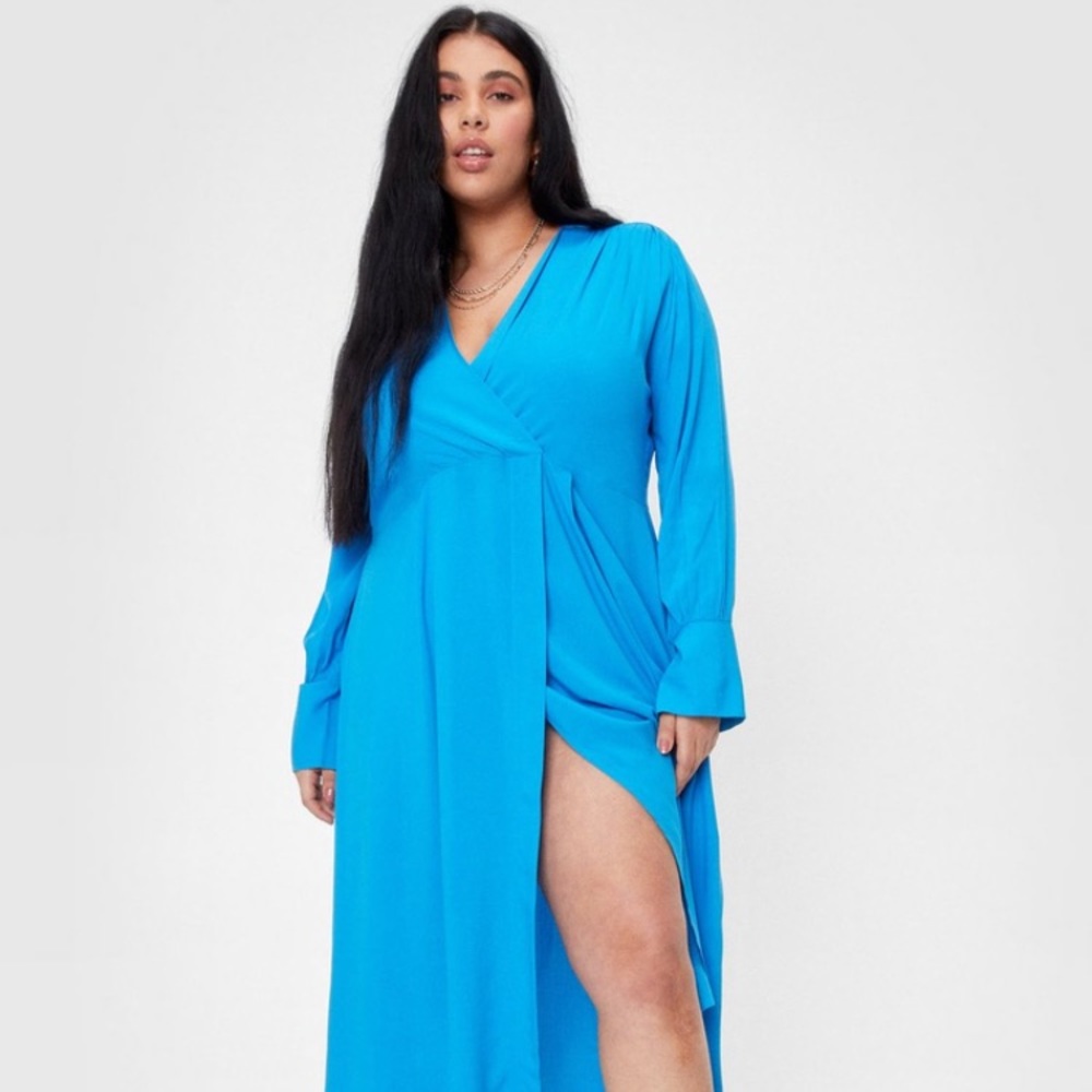 Nasty Gal V-Neck maxi dress
